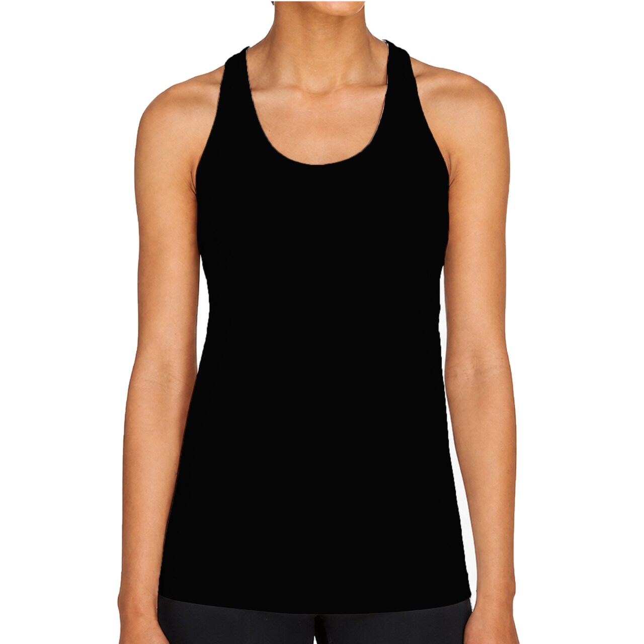 Team 365 Women's Zone Performance Racerback Tank, Athletic Gym Polyester Tank Top